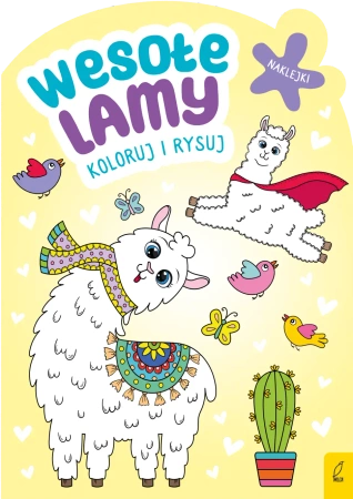 Koloruj i rysuj. Wesołe lamy - Opracowanie zbiorowe