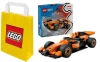 2W1 LEGO(R) CITY 60442 KIEROWCA I BOLID MCLAREN+ LEGO TORBA PAPIEROWA MAŁA
