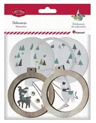 Zestaw do złożenia Drewniane Bombki 2szt. - Titanum