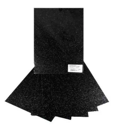 Karton brokatowy czarny 250g 25x35cm 5 arkuszy - Galeria Hobby