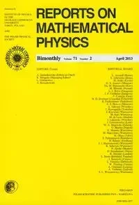 Reports on Mathematical Physics 71/2