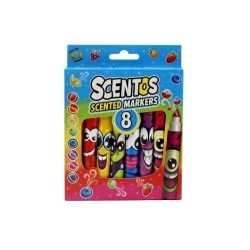 Scentos. Pachnące markery. Śmieszne minki 8 kolorów - Dumel