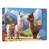 Puzzle 200 Kolorowe lamy Rodzina Treflików TREFL