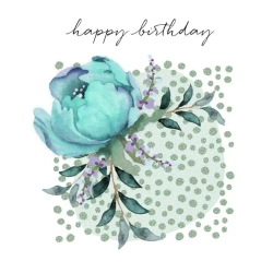 Karnet Swarovski kwadrat CL4508_PO Happy brithday - Clear Creations