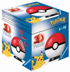 Puzzle 3D 54 Kula Pokemon czerwona - Ravensburger