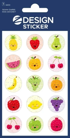 Naklejki błyszczące - owoce - Zdesign