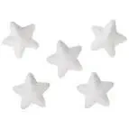 Styropianowe gwiazdki 20x18mm białe 60szt - Titanum