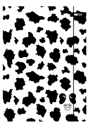 Teczka A4+ kartonowa z gumką Black&White Krowa Happy Color 10 szt.