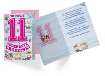 Karnet B6 PR-311 Urodziny 11 - Kukartka
