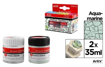 Farba akrylowa zielona 35ml + środek tworzący - Artix