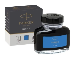 Atrament Quink w butelce niebieski zmywalny - Parker