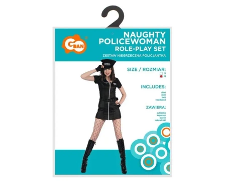 Strój dla dorosłych Niegrzeczna Policjantka r. M - Godan