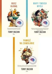 PAK 3x Tony Buzan Pamięć + Mapa myśli + Rusz głową - Tony Buzan