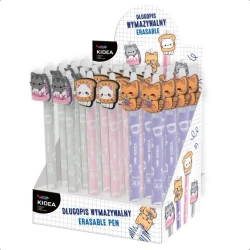 Długopis wymazywalny z figurką Kotek (24szt) KIDEA - DERFORM
