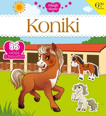 Naklejki iskierki z brokatem. Koniki - praca zbiorowa