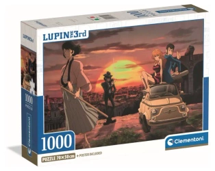 Puzzle 1000 Compact Lupin III - Clementoni