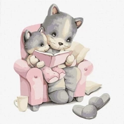 Malowanie po numerach - Opowieści na noc 30x30cm - Ideyka