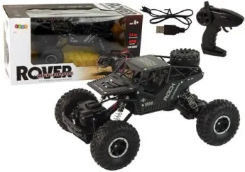 Auto R/C Rover 1:16 czarne - Leantoys