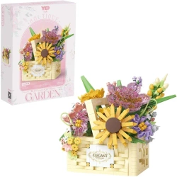 Klocki kosz z kwiatami 1263el - Trifox