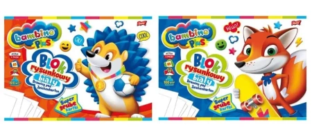 Blok rysunkowy A3/20K Plus (10szt) BAMBINO - ST-MAJEWSKI