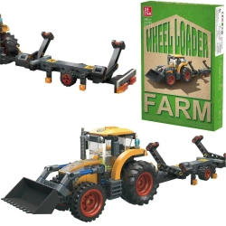 Klocki traktor ładowarka 250 elementów - Trifox