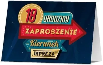 Zaproszenie Urodziny 18 (10szt) - Pan Dragon