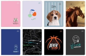 Zeszyt A5/32K trzylinia kolor UV mix (10szt) - INTERDRUK