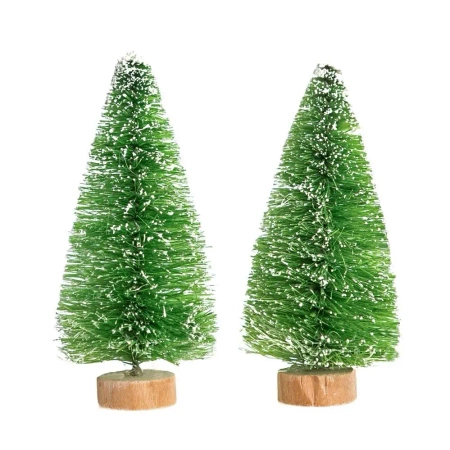 Choinki dekoracyjne 8cm zielone 2szt - Dalprint dpCraft