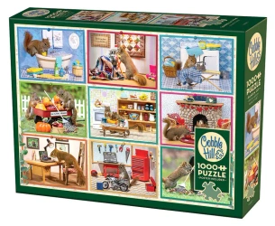 Puzzle 1000 Wiewiórki domowe 113063 - Cobble Hill