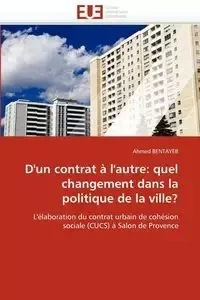 D''un contrat à l''autre - BENTAYEB-A