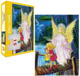 Puzzle 15 elementów. Anioł Stróż