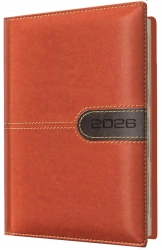 Kalendarz 2026 A6 tygodniowy brązowy - Evena