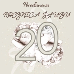 Karnet Swarovski kwadrat CL4406 Rocznica Ślubu 20 - Clear Creations