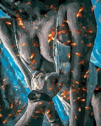 Malowanie po numerach czarne płótno - W Ogniu... - Twoje Hobby