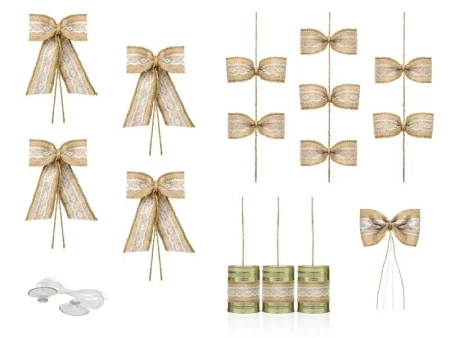 Zestaw dekoracji samochodowych Kokardki - PartyDeco