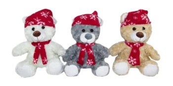 Miś świąteczny 18cm MIX - Sun-Day