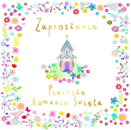 Zaproszenie - Komunia dom Boży (5szt) - Henry