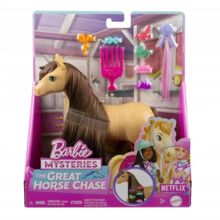 Konik Barbie Pepper z brązowymi włosami do stylizacji - Mattel