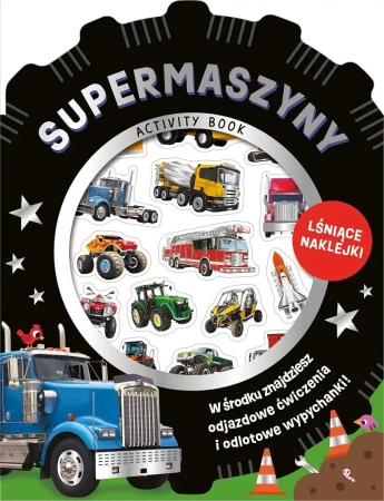 Wypukłe naklejki metaliczne. Supermaszyny - praca zbiorowa