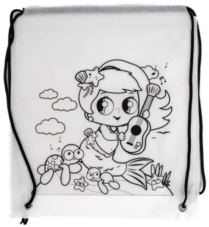 Worek szkolny do malowania Tinting syrenka - Fandy