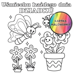 Karnet KW Kolorowanka motyl Dziadek - Henry