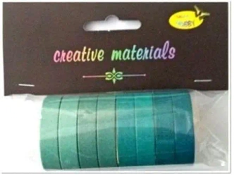 Taśmy papierowe zielone 10mm 8szt - Galeria Hobby