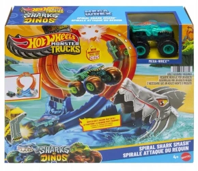 Hot Wheels Monster Trucks Pętla rekina Tor z kraks - Mattel