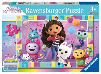 Puzzle dla dzieci 2D: Koci Domek Gabi 35el - Ravensburger