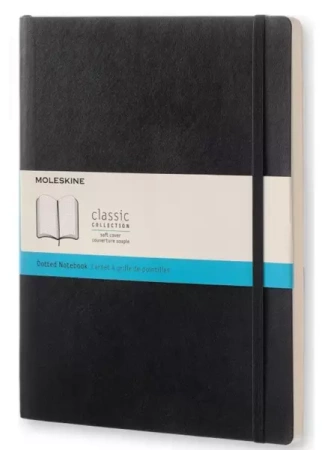 Notes Classic 19x25 miękka op. kropki czarny - Moleskine