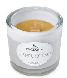 Świeczka sojowa Cappuccino biała 170g - Pavoncella