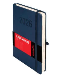Kalendarz 2026 A5 Memofix DNS granatowy - -