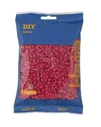 Hama Midi Koraliki w woreczku 3000 fuksja