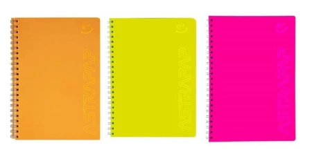 Kołozeszyt A5/80K kratka Fluo ASTRA - ASTRA papiernicze