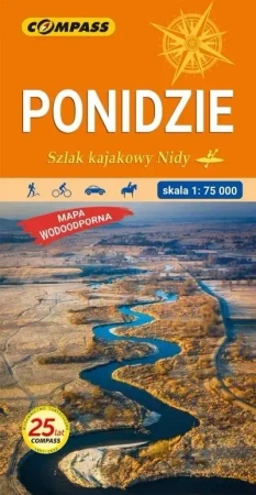 Ponidzie Szlak kajakowy Nidy Mapa turyst.1:75 000 - praca zbiorowa